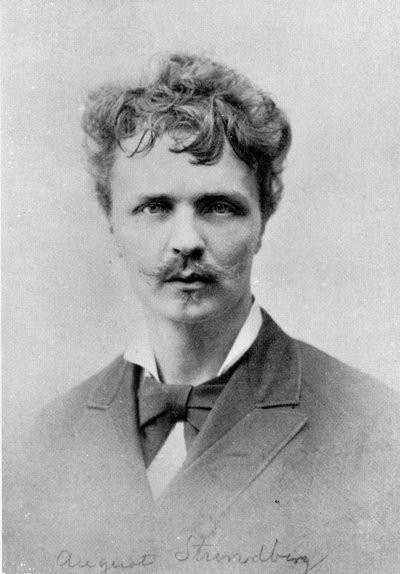 August Strindberg, 1st January, 1884 by French Photographer